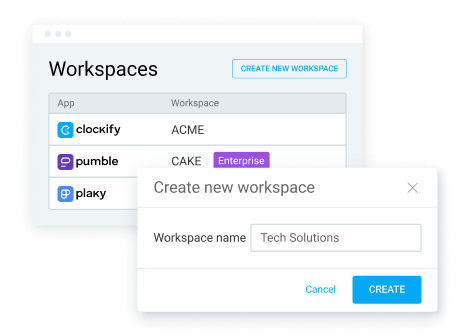 Multiple workspaces