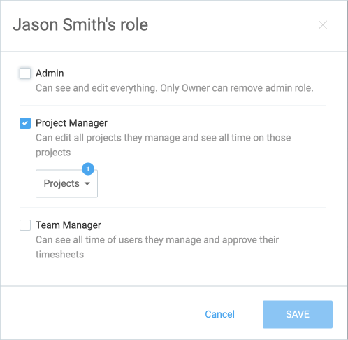 Assign roles to team members
