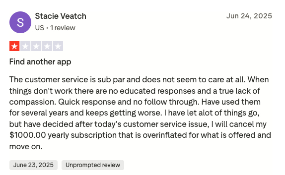 find another app Homebase user review