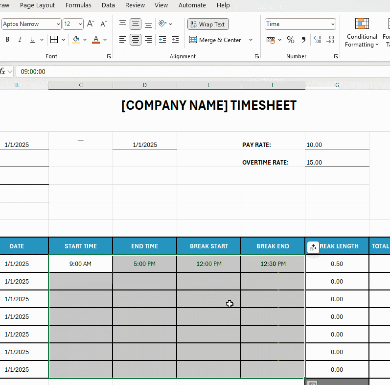 Limit what staff can do in Excel