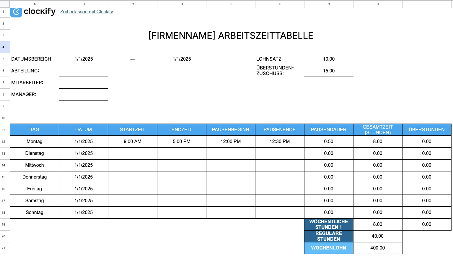 Record daily hours worked and payments with ease