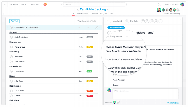 HR Software - Asana