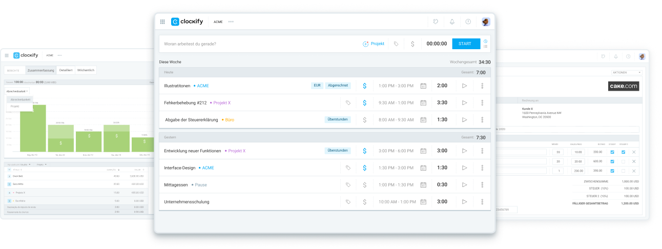 Clockify Screenshot