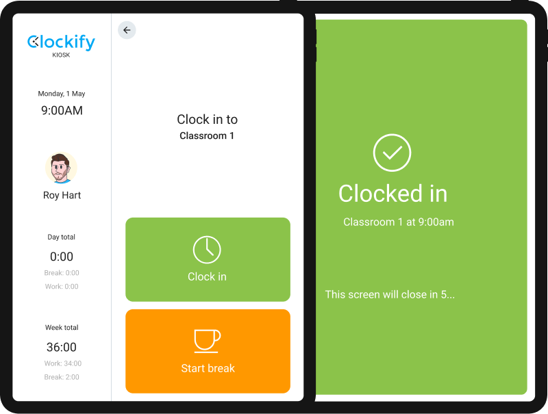 Plantillas Excel para control de asistencia - Clockify™