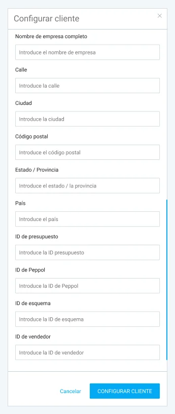 Llena la información  del remitente