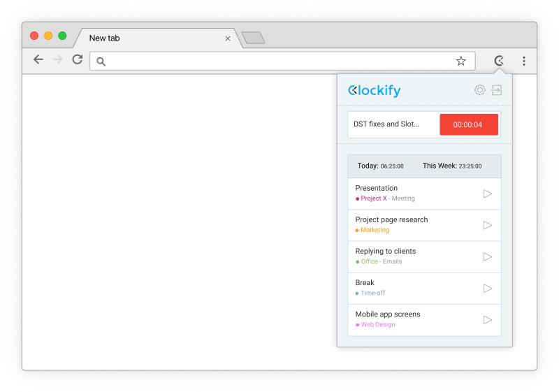 GitLab-Zeiterfassung - Timer beginnt in Chrome zu ticken