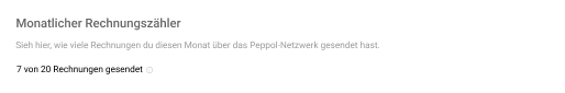 Monitor Peppol plan usage in Clockify