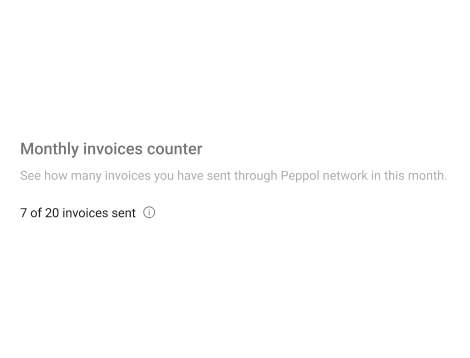 Monitor Peppol plan usage in Clockify
