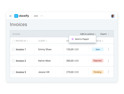 Send invoices to Peppol