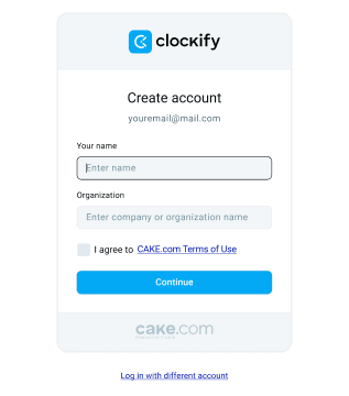 Create Clockify and Peppol accounts
