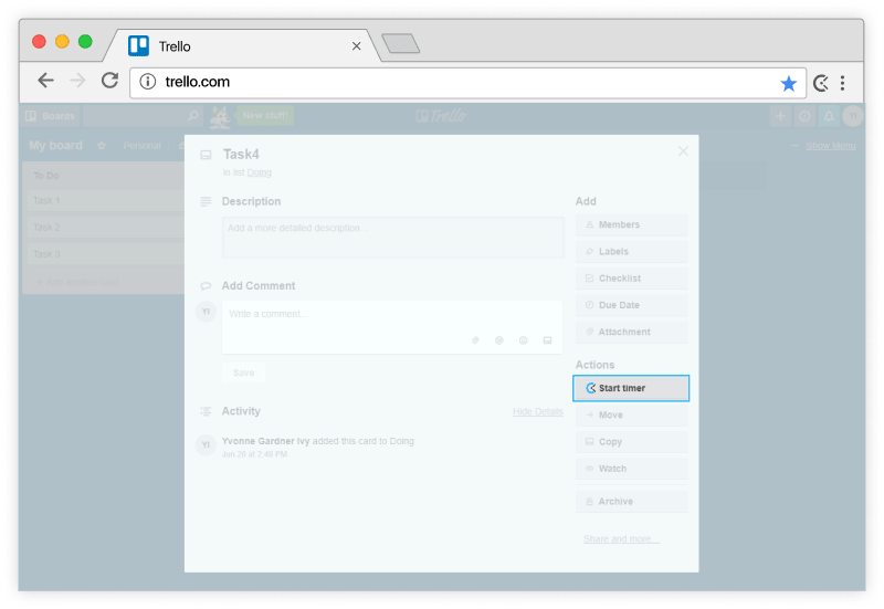 trello chrome extension for estimating time of work