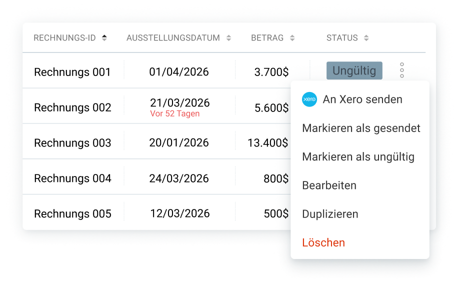 Sending a Clockify invoice to Xero