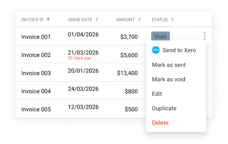 Sending a Clockify invoice to Xero