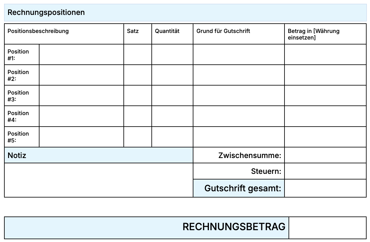 Mixed invoice template