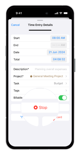 Free iPhone Time Tracking App - Clockify