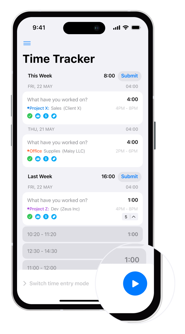 Clockify free ios time tracking app