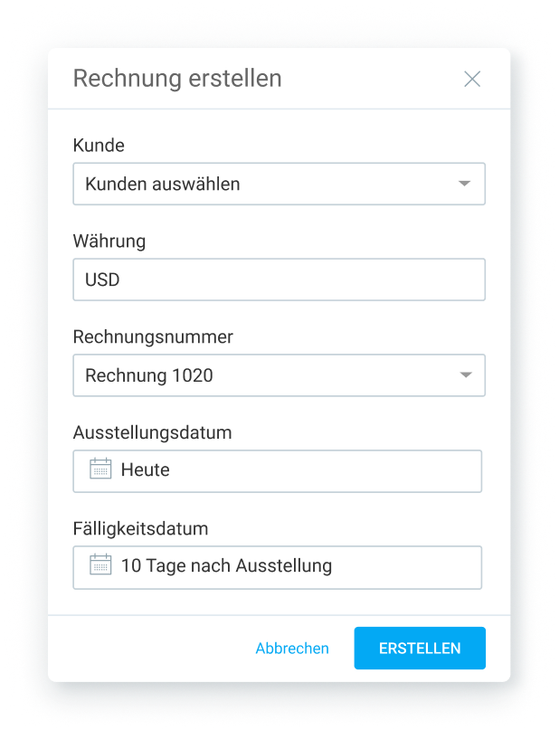Clockify create invoice
