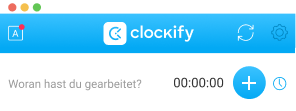 Zeiterfassung-App für Mac Screenshot, wo man die automatische Zeiterfassung aktivieren soll