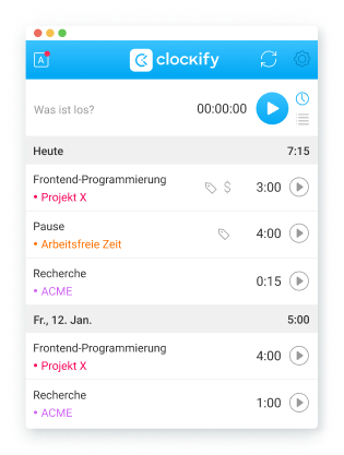 Zeiterfassung-Apps für Agenturen