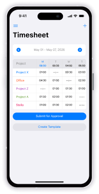 Mobile timesheet