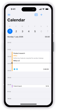 Mobile calendar