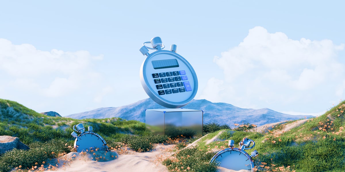 Calculating overtime payroll and hours worked illustration