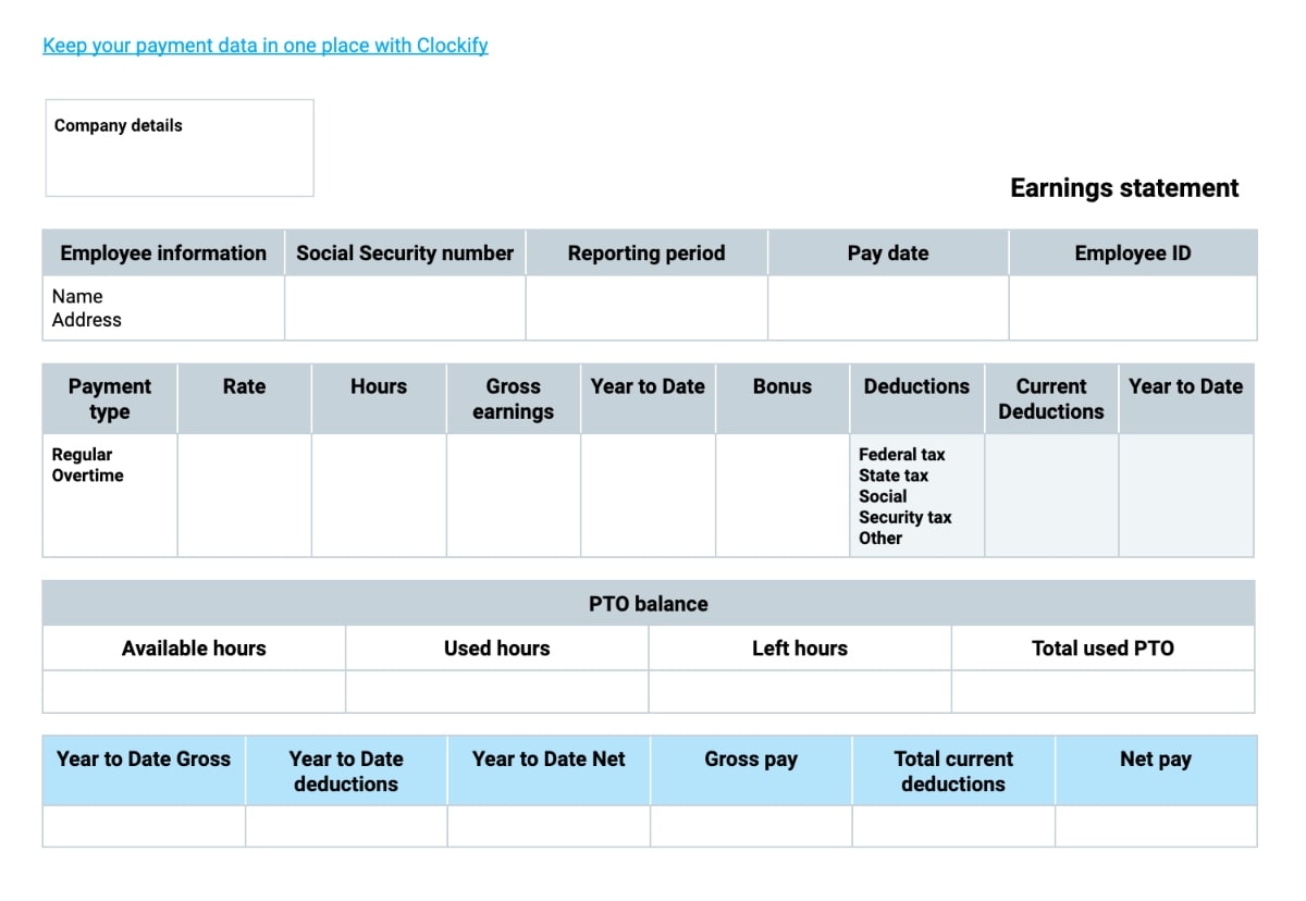 Blank Pay Stubs Template Evelynmercy Blank Pay Stubs Template Evelynmercy