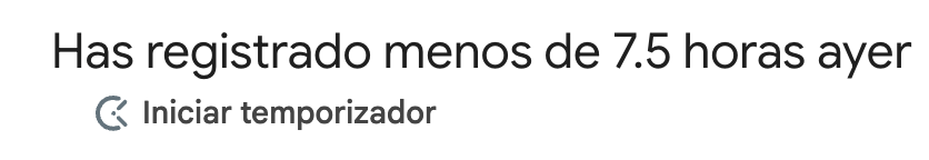 Establece un recordatorio de planilla de horarios
