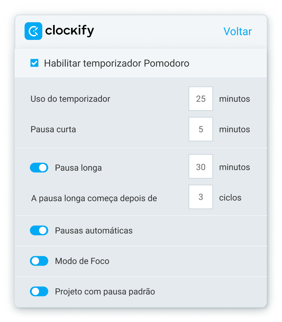Use o Pomodoro para dividir o trabalho em partes gerenciaveis