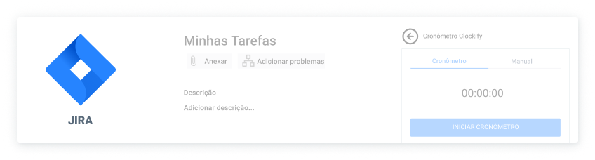 Integração de controle de tempo do Jira