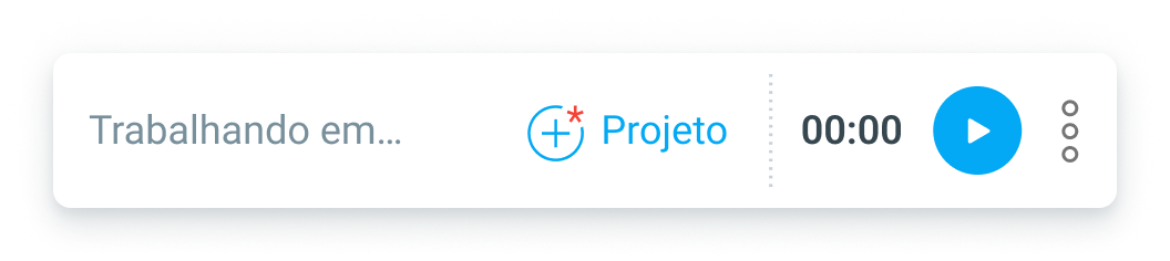 Cronômetro no Clockify