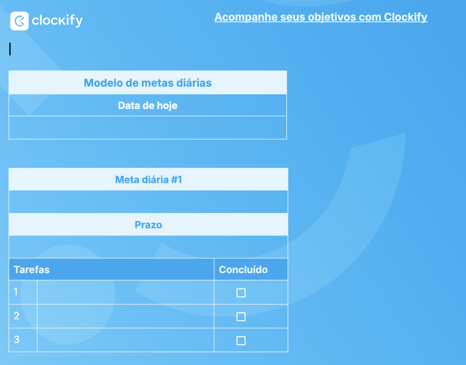 Modelo de definição de metas