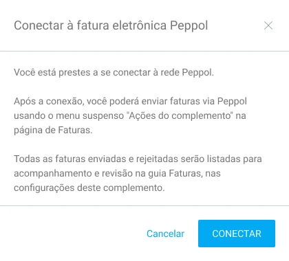 Conecte o Peppol