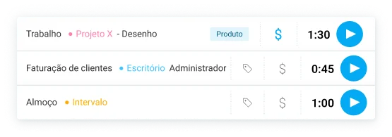 Controle de horas