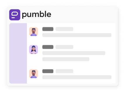 Pumble send messages
