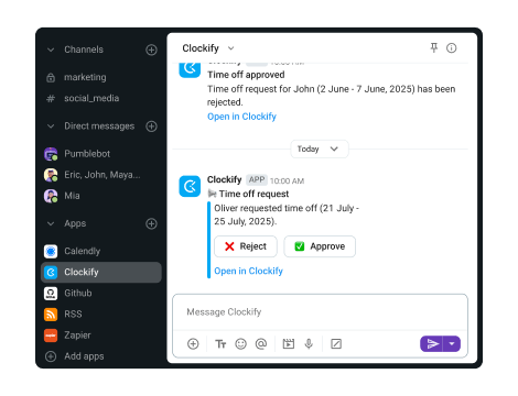 Recibe notificaciones de tiempo libre