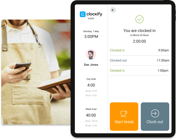 Time Clock for Retail Businesses - Clockify Kiosk