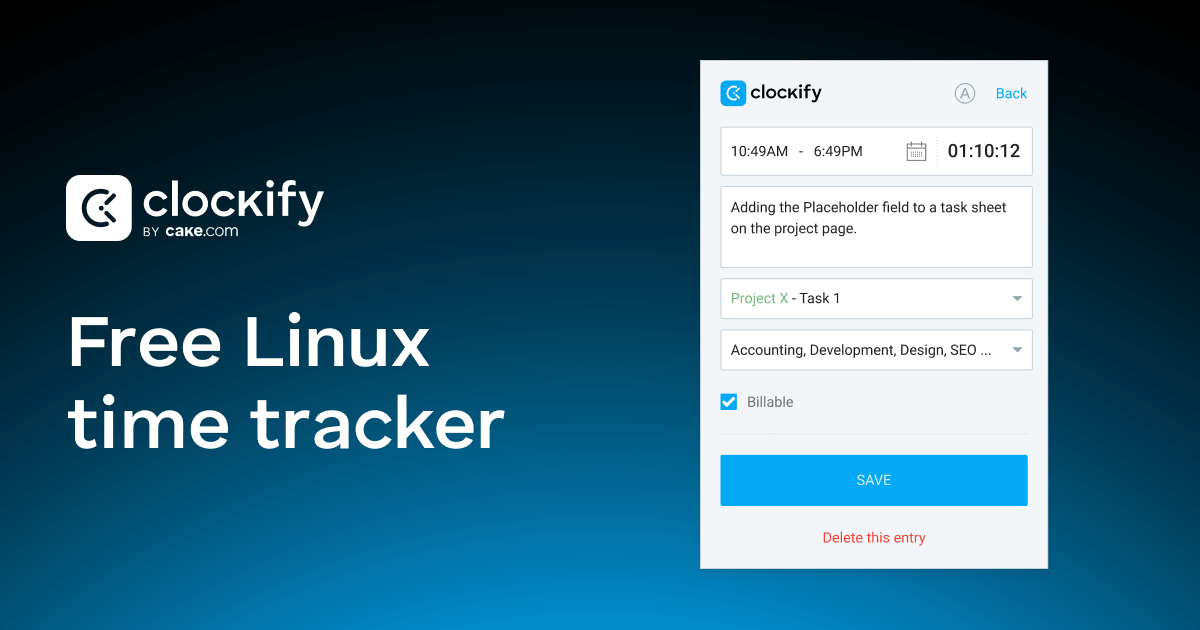 Linux time tracker - Clockify™