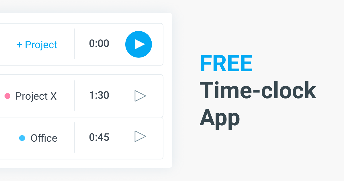 completley free time clock app