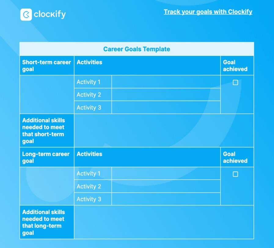 Goal Setting Template