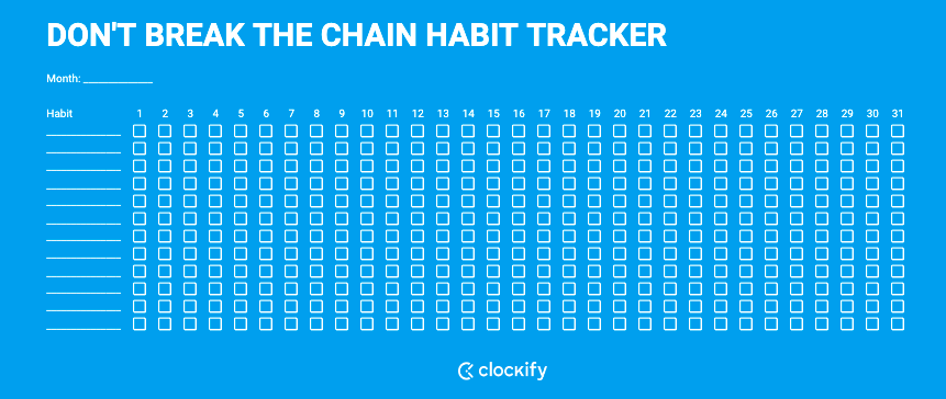 Don't Break Chain Tracker Screenshot