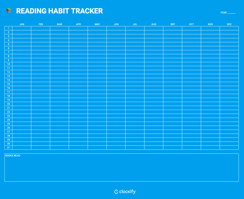 Reading Habit Tracker Screenshot