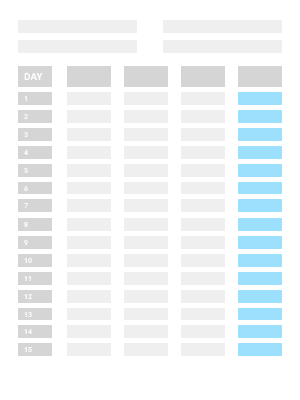 Feuille de temps bimensuelle