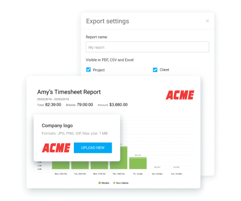 Exporting time entries as PDF in Clockify