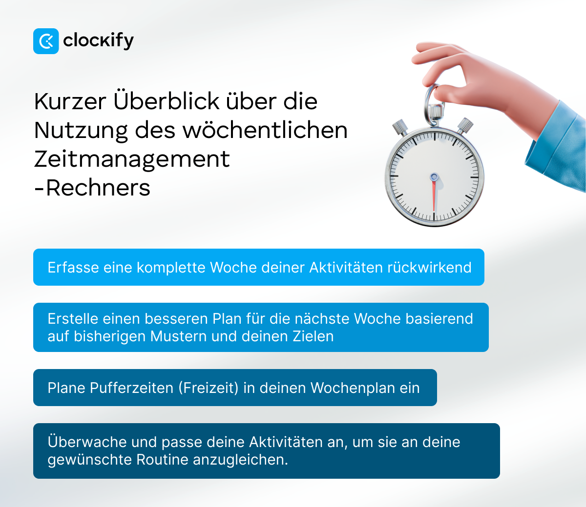 Quick overview on how to use weekly time management calculator
