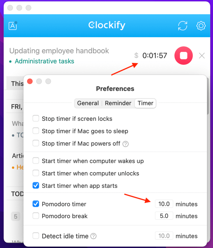 Técnica de gerenciamento de tempo, a regra dos 10 minutos