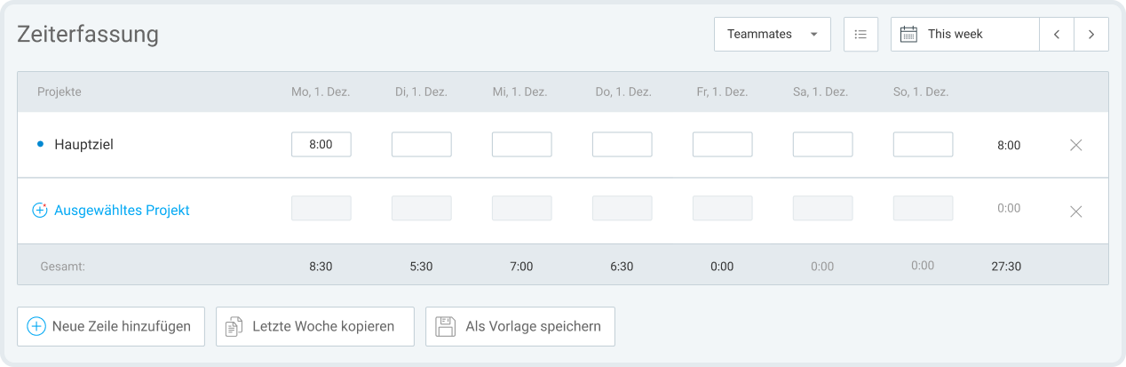 You can create a project in Clockify and track your daily progress on the top goal