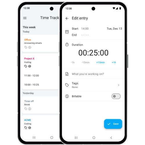 Employee Time Tracking App