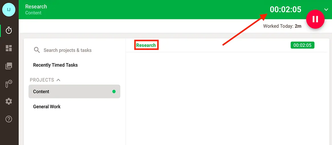 Tracking time in Time Doctor&rsquo;s desktop app