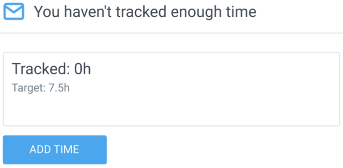 Clockify’s automatic reminders